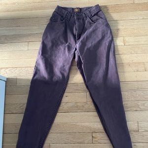 brown straight leg jeans